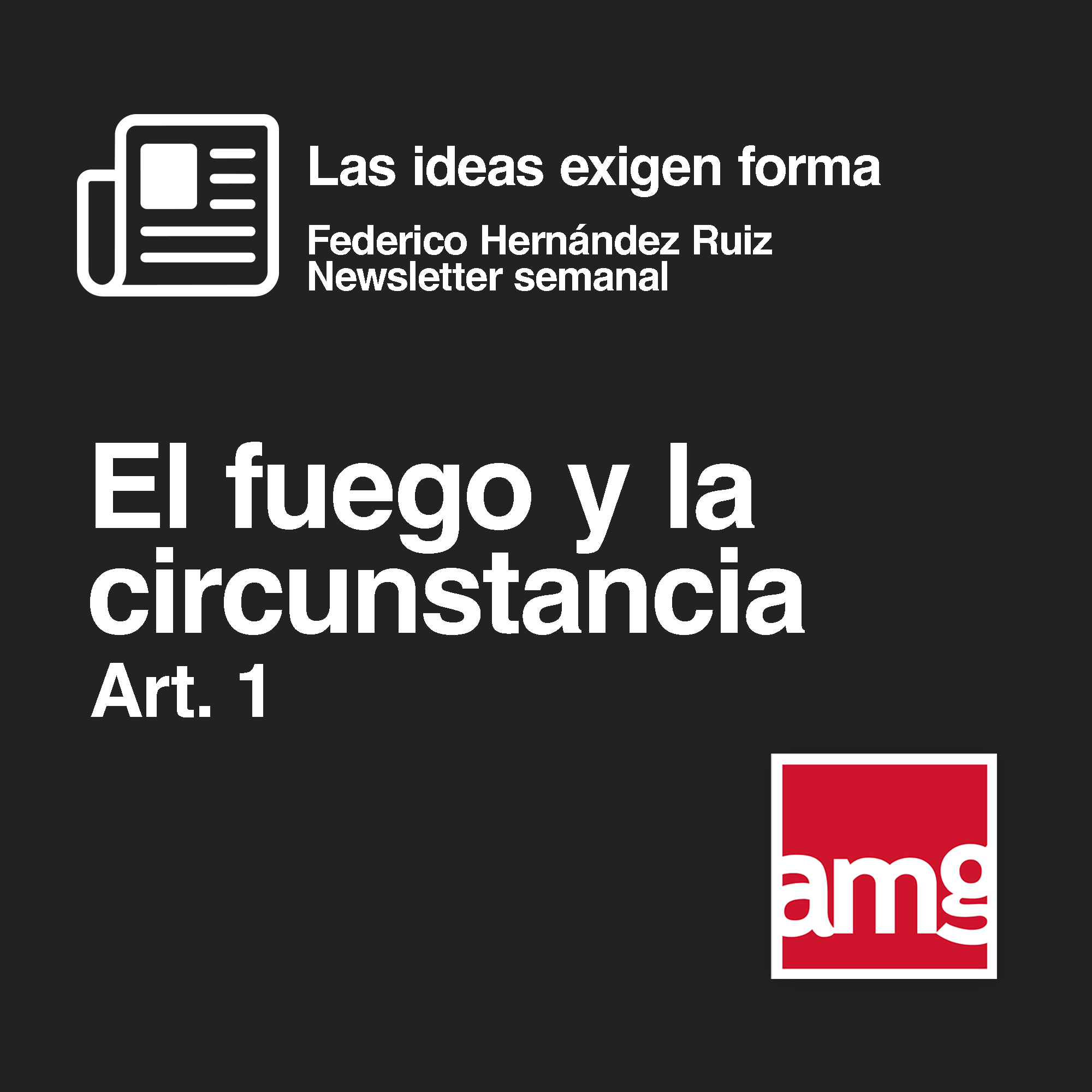 Portada editorial de El fuego y la circunstancia
